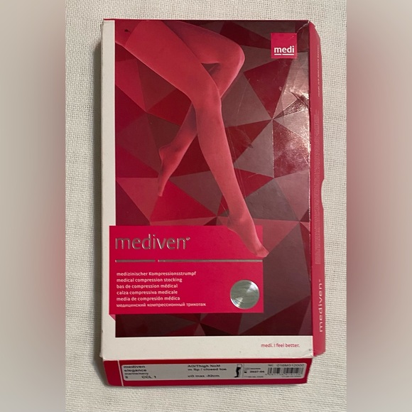 Mediven Elegance Regular Top Band AG/Thigh cB 20-22- NoM M Sp/Closed Toe In Navy - Picture 4 of 8